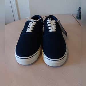 Chaps Chace Men's sz13 lace up canvas shoe navy blue